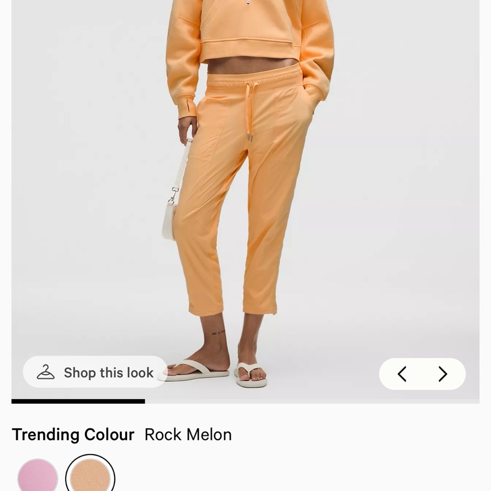NWT Lululemon athletica Rock Melon Cropped Pants